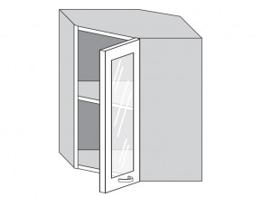 1.60.3у Шкаф настенный (h=720) угловой на 600мм со стекл. дверцей в Губахе - gubaha.magazin-mebel74.ru | фото