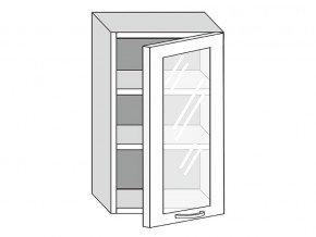 19.50.3 Шкаф настенный (h=913) на 500мм с 1-ой стекл. дверцей в Губахе - gubaha.magazin-mebel74.ru | фото