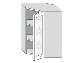 19.60.3у Шкаф настенный (h=913) угловой на 600мм со стекл. дверцей в Губахе - gubaha.magazin-mebel74.ru | фото