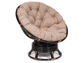 Кресло-качалка Papasan w 23/01 B с подушкой Antique brown, экошерсть Коричневый в Губахе - gubaha.magazin-mebel74.ru | фото