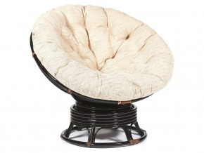 Кресло-качалка Papasan w 23/01 B с подушкой Antique brown, ткань Старт в Губахе - gubaha.magazin-mebel74.ru | фото