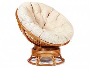 Кресло-качалка Papasan w 23/01 B с подушкой Cognac, ткань Старт в Губахе - gubaha.magazin-mebel74.ru | фото