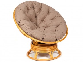 Кресло-качалка Papasan w 23/01 B с подушкой Honey, экошерсть Коричневый в Губахе - gubaha.magazin-mebel74.ru | фото