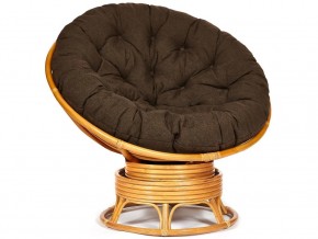 Кресло-качалка Papasan w 23/01 B с подушкой Honey, ткань Коричневый в Губахе - gubaha.magazin-mebel74.ru | фото