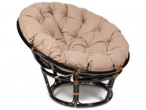 Кресло Papasan 23/01 W с подушкой Antique brown, экошерсть Коричневый в Губахе - gubaha.magazin-mebel74.ru | фото