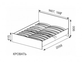 Кровать 1600х2000 ортопедическое основание в Губахе - gubaha.magazin-mebel74.ru | фото