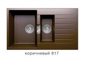 Мойка кварцевая Tolero Loft TL-860 Коричневый 817 в Губахе - gubaha.magazin-mebel74.ru | фото