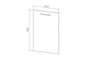 П 45 Комплект для посудомоечной машины 450 мм (цоколь + фасад) ЛДСП в Губахе - gubaha.magazin-mebel74.ru | фото