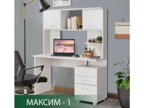 Стол компьютерный Максим-1 Ясень Анкор Светлый в Губахе - gubaha.magazin-mebel74.ru | фото