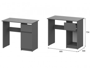 Стол письменный 900 Денвер Графит серый в Губахе - gubaha.magazin-mebel74.ru | фото